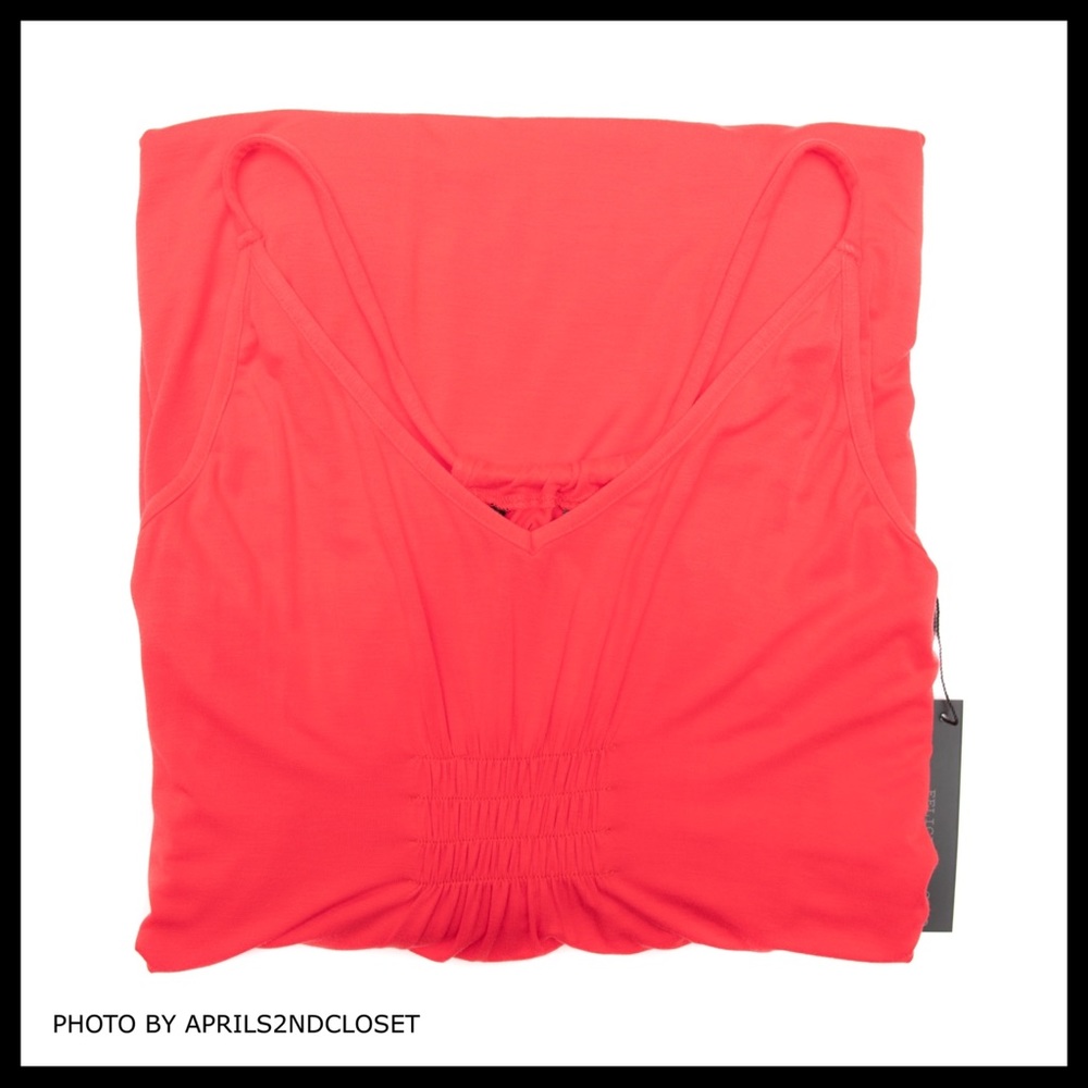 RED HI-LO KNIT MIDI SLIP TANK DRESS A3C - Picture 5 of 8